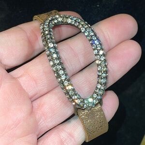 Gold rhinestone bracelet